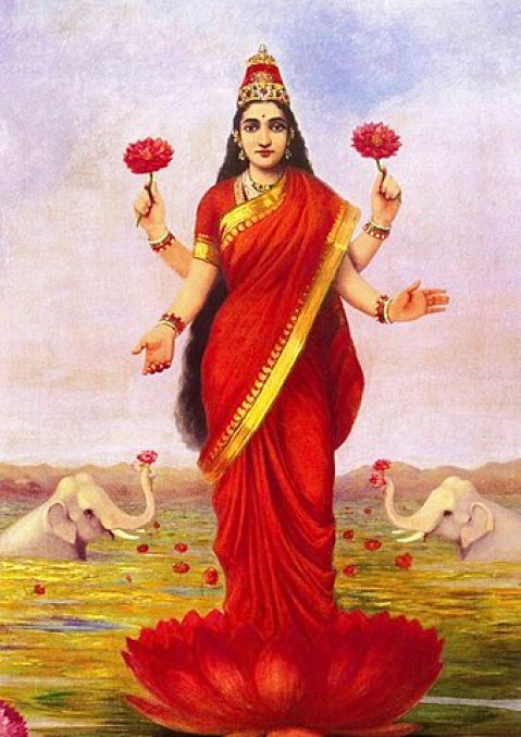 339px-Raja_Ravi_Varma,_Goddess_Lakshmi,_1896